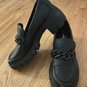 Chunky heeled loafers